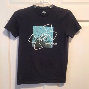 Under Armour Boys Black Graphic T-Shirt